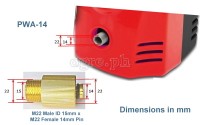 PWA-14 Pressure Washer Converter / Adapter M22-14F x M22-15M