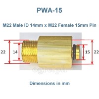 PWA-15 Pressure Washer Converter / Adapter M22-15F x M22-14M