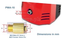 PWA-15 Pressure Washer Converter / Adapter M22-15F x M22-14M