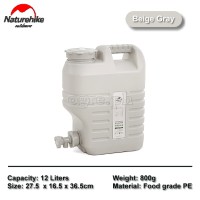 NH16S012-T New Style 12/18/24 Liters Outdoor Camping Water Bucket with Tap