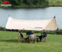 NH20TM006-HX Girder Shelter / Sun Shade Tarp with 2 Poles (Hexagon 3x4.3m)