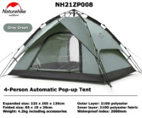 NH21ZP008-4P 4-Person Automatic Pop-up Tent