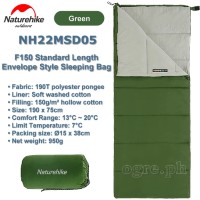 NH22MSD05 F150 190 x 75cm Standard Length Envelope Style Sleeping Bag