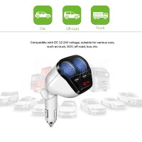 1782281 3-Position Adjustable Dual Socket/Dual USB Port Car Charger Adapter (White)