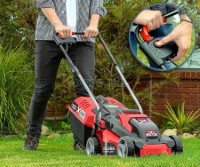 PXCLMK-1418 Cordless Brushless Lawn Mower Kit (with 4A Battery and Compact Fast Charger) (Unused Australian Surplus)