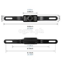 RVC-02 Rear View 7 LED CMOS Camera