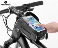 017-1BK Waterproof Bike Frame Bag with 6.0 Inch TouchScreen Phone Case