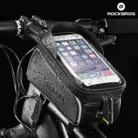 017-1BK Waterproof Bike Frame Bag with 6.0 Inch TouchScreen Phone Case