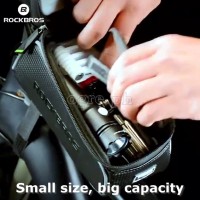 017-1BK Waterproof Bike Frame Bag with 6.0 Inch TouchScreen Phone Case