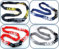 A600C 4-Digit Code Type Anti-Theft Chain Lock 1.2m