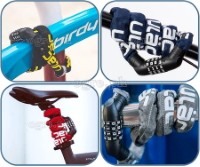 A600C 4-Digit Code Type Anti-Theft Chain Lock 1.2m