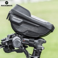 B70 Hard Shell Bike Handlebar Bag with 6.2 Inch TouchScreen Phone Case