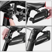 C28BK Mini Bike Saddle Bag with Quick-Release Buckle Mount