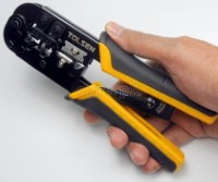 38054 Industrial Ratchet Modular Network Crimping Pliers