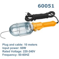 60051 Hanging Work Lamp / Trouble Light with 10m Cord