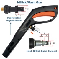 OEL-05B TRB Replacement Rotary Turbo Spray Lance for Nilfisk Wash Guns (Detachable Adapter)