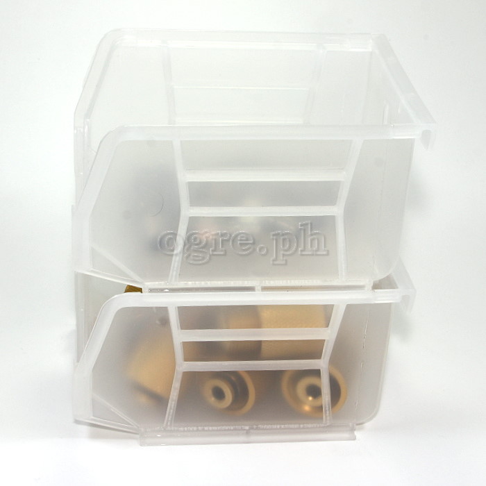 3J-710 Clear Stackable Storage Bin Small ( 4.13 x 5.31 x 2.95 inches )