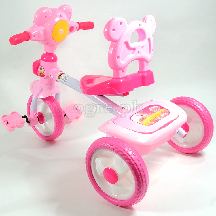 108D Kids Trike with Music and Lights and Cartoon Handlebar (Model )