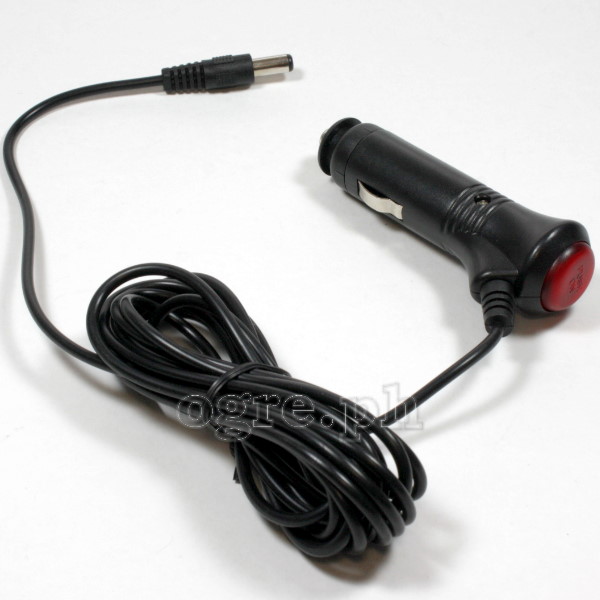 DCA-01S 12V DC Car Adapter with 5.5 Male Plug with Switch
