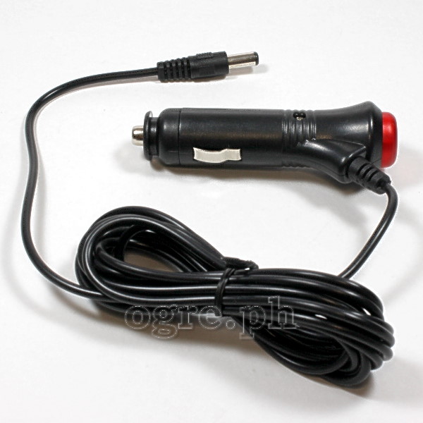 DCA-01S 12V DC Car Adapter with 5.5 Male Plug with Switch