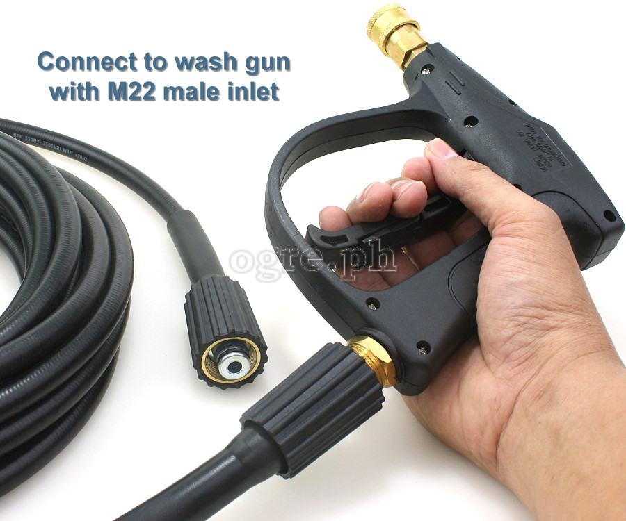 PWH-01 Replacement 10 / 15 meters Pressure Washer Extension Hose with 2 x M22F Fittings (220 bar / 3200 psi )