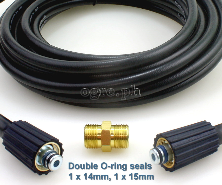PWH-01 Replacement 10 / 15 meters Pressure Washer Extension Hose with 2 x M22F Fittings (220 bar / 3200 psi )