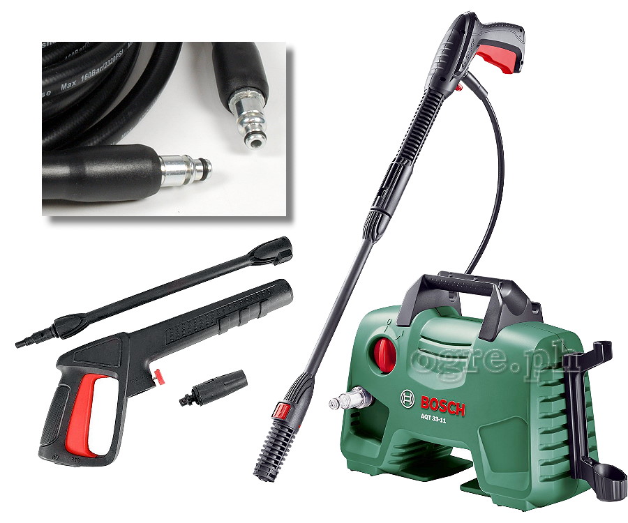 PWH-03 Replacement 6 / 10 / 15 meters Pressure Washer Hose for Bosch AQT/Black & Decker