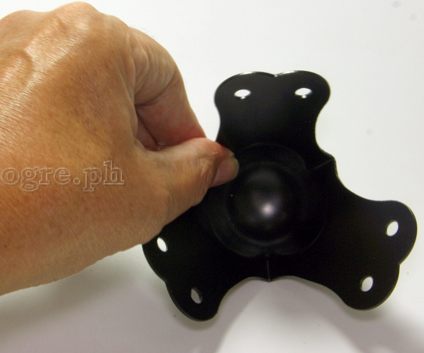 BC01-B Flight Case Large Ball Corner, 6 Holes, 80*64mm, Black, Set of 4