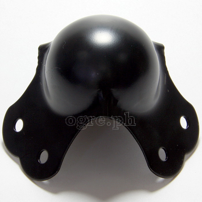 BC02-B Flight Case Medium Ball Corner, 6 Holes, 65*53mm, Black, Set of 4