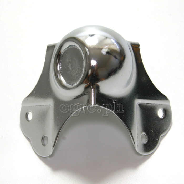 BCF05 Flight Case Large Stackable Ball Corner, 6 holes 80 x 66 mm, Chrome, Set of 4