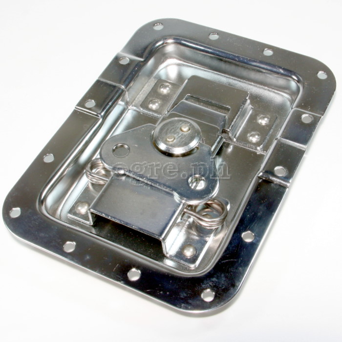 BL01D Flight Case Large Butterfly Latch, Spring-Loaded, 127mm x 173mm, 12.5mm Offset, 15mm Recess