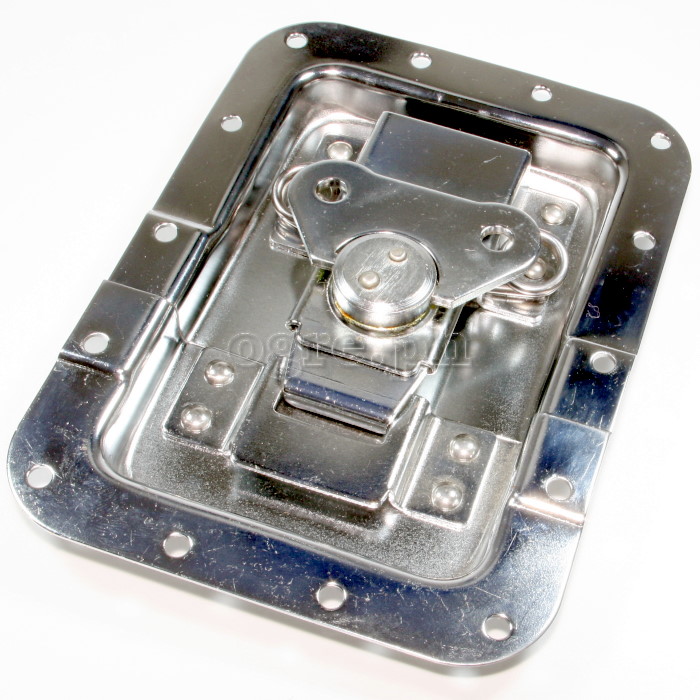 BL01D Flight Case Large Butterfly Latch, Spring-Loaded, 127mm x 173mm, 12.5mm Offset, 15mm Recess