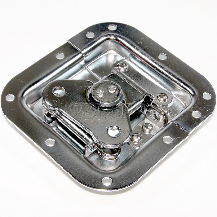 BL02-L Flight Case Medium Butterfly Latch, 102mm x 109mm, with Padlock Hook, 12mm Recess