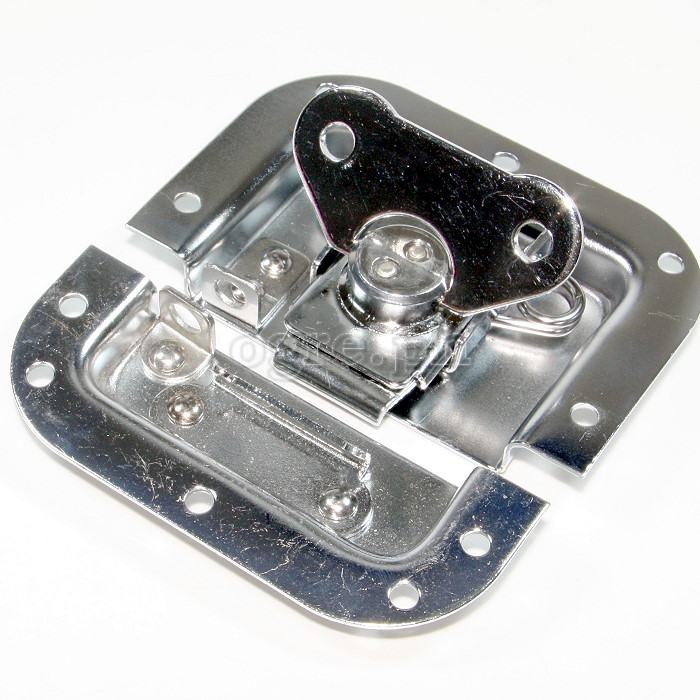 BL02-L Flight Case Medium Butterfly Latch, 102mm x 109mm, with Padlock Hook, 12mm Recess