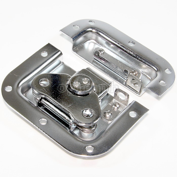 BL02-L Flight Case Medium Butterfly Latch, 102mm x 109mm, with Padlock Hook, 12mm Recess