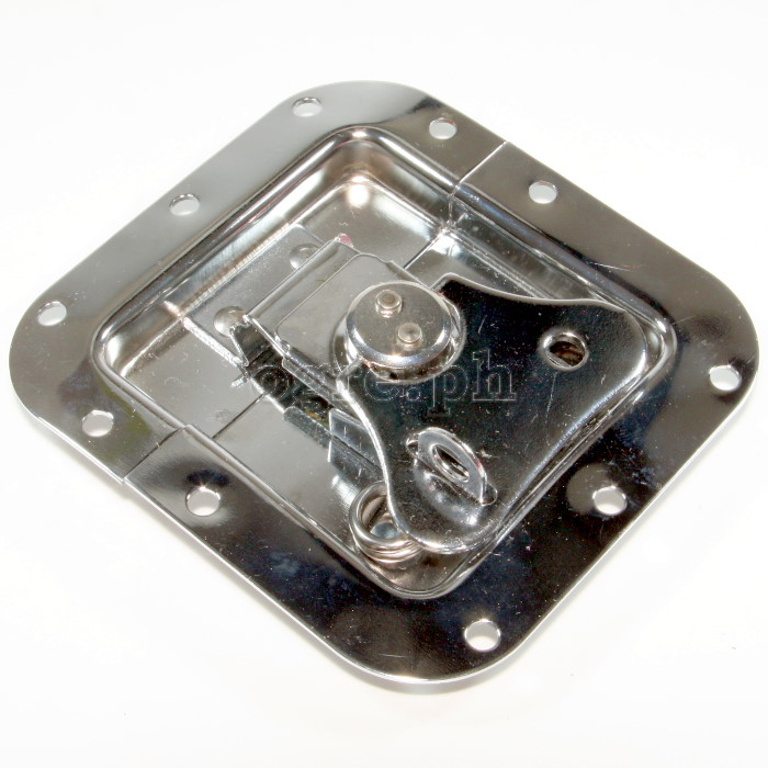 BL02C-L Flight Case Medium Butterfly Latch, 105mm x 112mm, with Padlock Hook, 12mm Recess