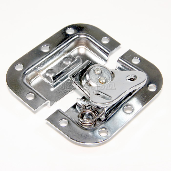BL03-L Flight Case Small Butterfly Latch, 77mm x 82mm, with Padlock Hook, 10mm Recess