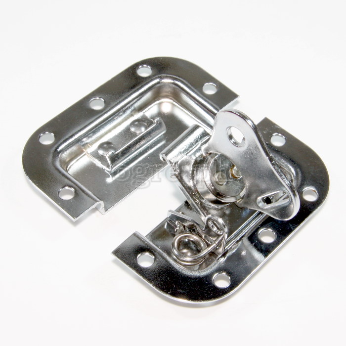 BL03-L Flight Case Small Butterfly Latch, 77mm x 82mm, with Padlock Hook, 10mm Recess