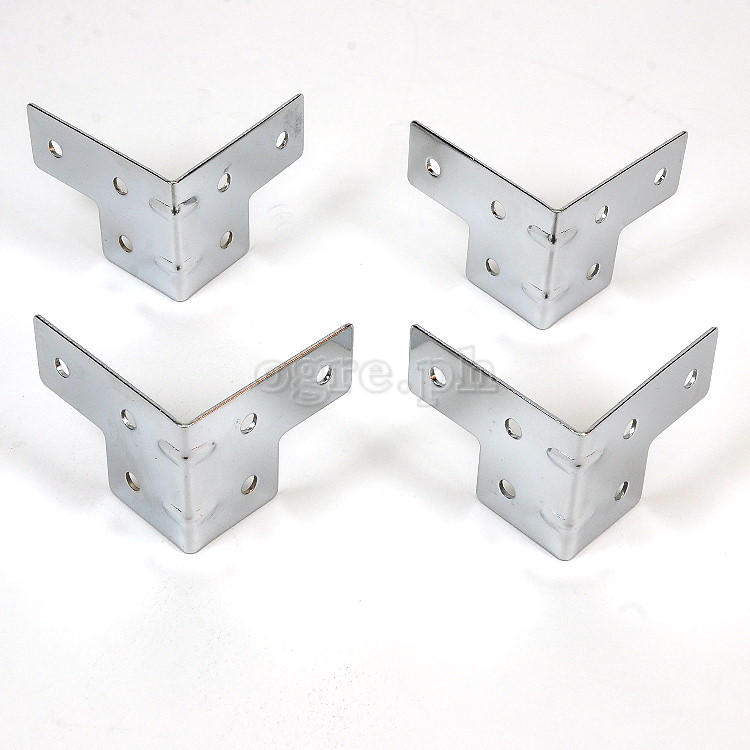 F0130 Flight Case Medium Corner Brace Protector 53*40mm, Chrome, Set of 4