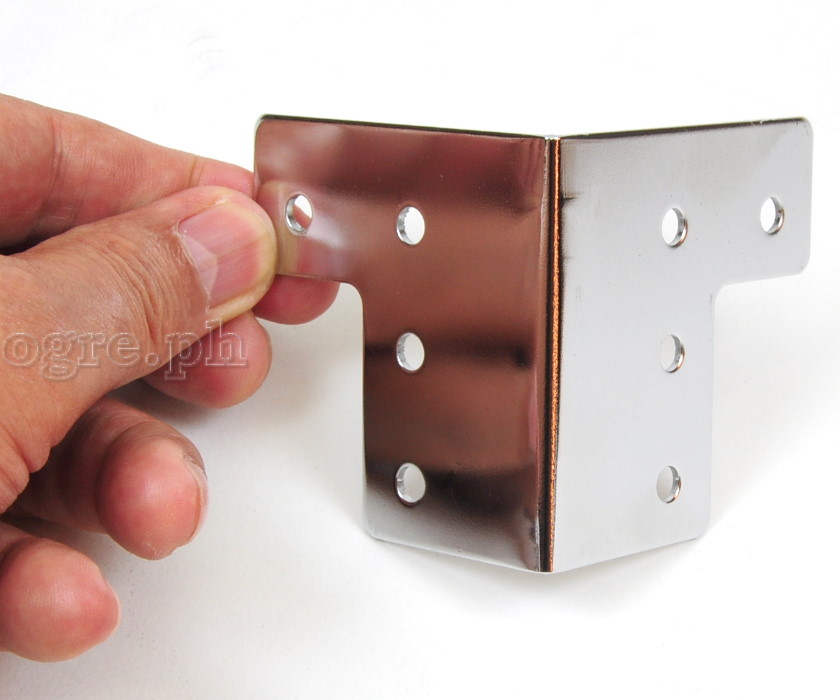 F0235 Flight Case Large Corner Brace Protector 58*60mm, Chrome, Set of 4