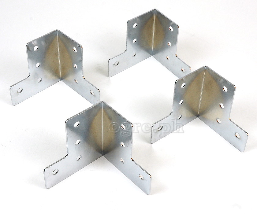 F0235 Flight Case Large Corner Brace Protector 58*60mm, Chrome, Set of 4