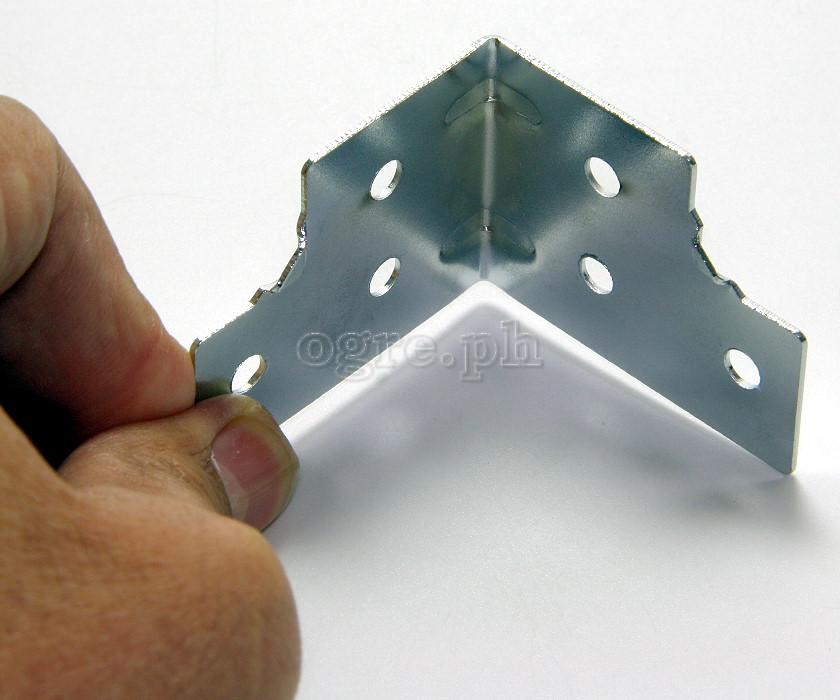 F0430 Flight Case Small Corner Brace Protector 48*38mm, Chrome, Set of 4