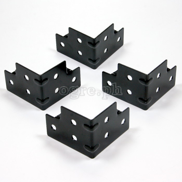 F0430-B Flight Case Small Corner Brace Protector 48*38mm, Black, Set of 4