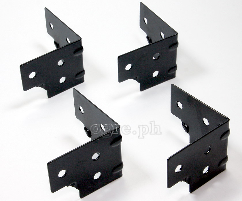 F0430-B Flight Case Small Corner Brace Protector 48*38mm, Black, Set of 4