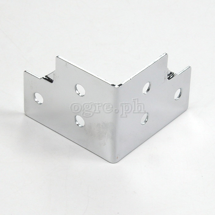 F0430N Flight Case Small Corner Brace Protector 48*38mm, Chrome, Set of 4