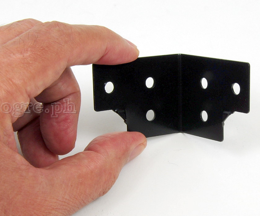 F0430N-B Flight Case Small Corner Brace Protector 48*38mm, Black, Set of 4