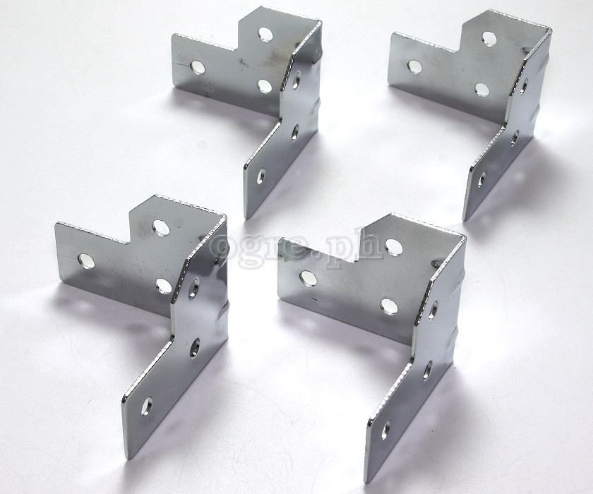 F0535 Flight Case Medium Corner Brace Protector 53*40mm, Chrome,Set of 4