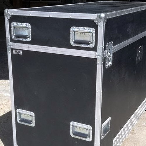 H01 Flight Case Large Recessed Handle with Rubber Grip, 178 x 128mm, 16mm Recess
