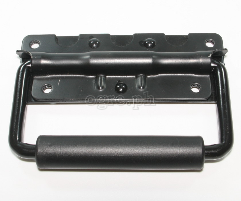 H03P-B Flight Case Small Surface Handle with Grip, 122 x 86mm Black, Set of 2