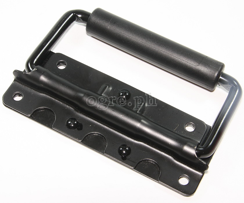 H03P-B Flight Case Small Surface Handle with Grip, 122 x 86mm Black, Set of 2
